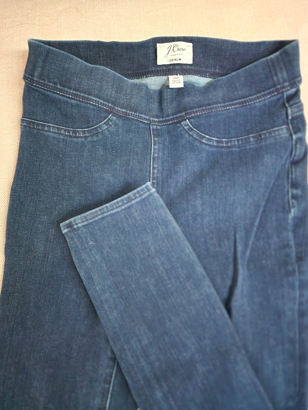 J. Crew Women's Indigo Stretch Jeggings - 2 Petite